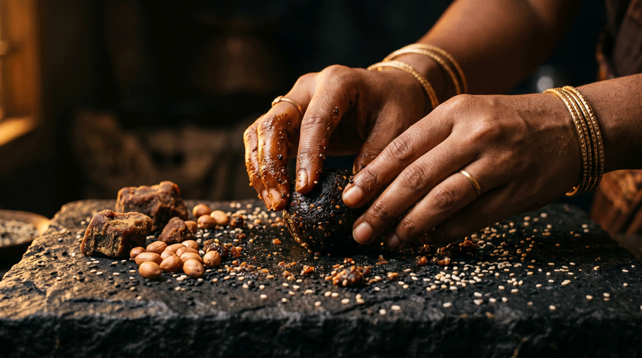 Handcrafting karupatti sweets in our home kitchen